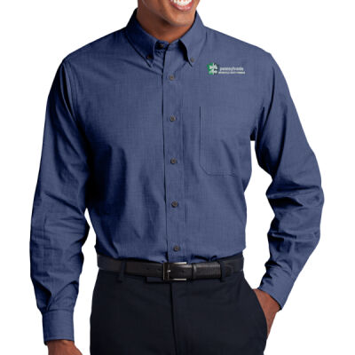 Port Authority Tall Crosshatch Easy Care Shirt Thumbnail